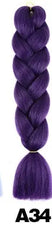 Showlu Store Nation 0 T1B/30 / 24inches Qp hair 24 inch Ombre Color Synthetic Hair Braids Pre Stretched Wholesale Jumbo Braiding KaneKalon Hair Extensions 100g/pcs