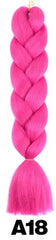 Showlu Store Nation 0 T27/30/4 / 24inches Qp hair 24 inch Ombre Color Synthetic Hair Braids Pre Stretched Wholesale Jumbo Braiding KaneKalon Hair Extensions 100g/pcs