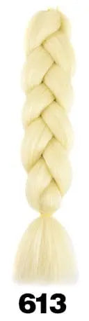 Showlu Store Nation 0 T1/35 / 24inches Qp hair 24 inch Ombre Color Synthetic Hair Braids Pre Stretched Wholesale Jumbo Braiding KaneKalon Hair Extensions 100g/pcs