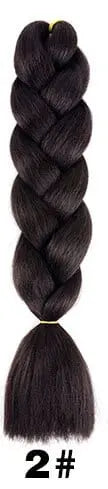 Showlu Store Nation 0 4/30HL / 24inches Qp hair 24 inch Ombre Color Synthetic Hair Braids Pre Stretched Wholesale Jumbo Braiding KaneKalon Hair Extensions 100g/pcs