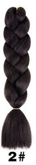 Showlu Store Nation 0 4/30HL / 24inches Qp hair 24 inch Ombre Color Synthetic Hair Braids Pre Stretched Wholesale Jumbo Braiding KaneKalon Hair Extensions 100g/pcs
