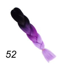 Showlu Store Nation 0 M#33 / 24inches Qp hair 24 inch Ombre Color Synthetic Hair Braids Pre Stretched Wholesale Jumbo Braiding KaneKalon Hair Extensions 100g/pcs
