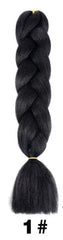 Showlu Store Nation 0 1B/30HL / 24inches Qp hair 24 inch Ombre Color Synthetic Hair Braids Pre Stretched Wholesale Jumbo Braiding KaneKalon Hair Extensions 100g/pcs