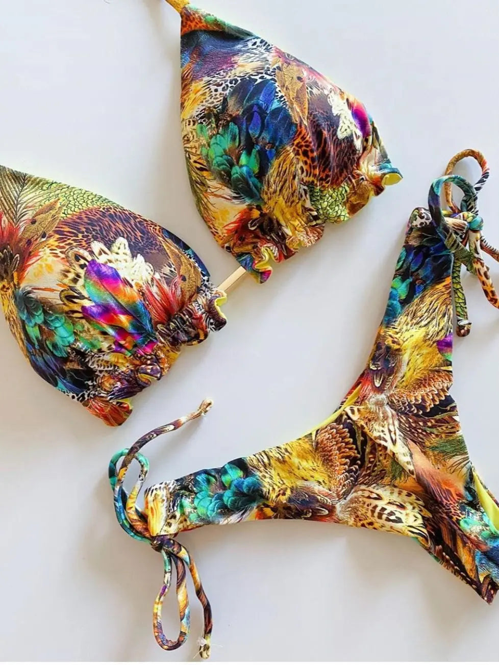 Showlu Fashion Store 0 QS04 / S RUOTONGSEPT Exquisite Sports Bikini Set