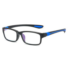 Showlu Fashion Store 0 +100 / Blue-black Reading Glasses Men Women Sports Anti-blue Light Reading Eyewear Black Red TR90 Frame Presbyopia Eyeglasses +100 to+400 glasses