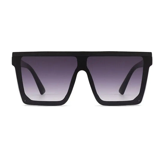 Showlu Fashion Store 0 Retro Big Frame Women Sunglasses Brand Black Square Gradient Uv400 Cool Men Sunglasses One Piece Designer 2023