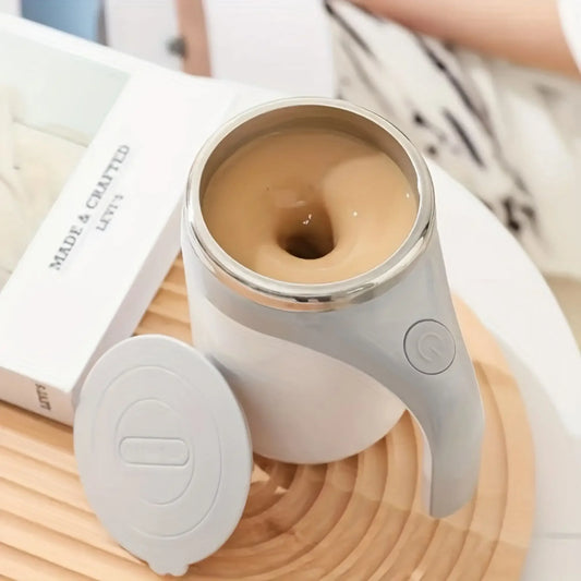 Portable Automatic Stirring Cup Mug Rechargeable Coffee Electric Stirring Stainless Steel Magnetic Rotating Blender Stirring Cup