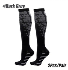 1 Pair Compression Sports Socks for Women and Men - Calf Support Socks for Running Nurses Flight Pregnancy Circulation Athletic SHOWLU FASHION STORE