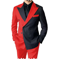 New Style Slim Fit Men Suits 2 Piece Groom Tuxedos Peak Lapel Double Breasted Blazer Pants Sets Prom Business Costume Homme SHOWLU FASHION STORE