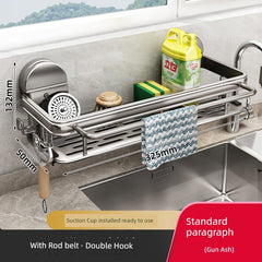 Punch-Free Storage Rack Wall-Mounted Tool Kitchen SHOWLU FASHION STORE