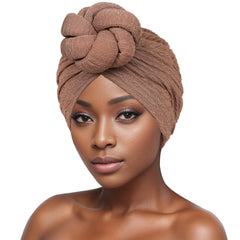 Women's Fashion Turbans New Bubble Cloth Large Plate Flower Elastic Leisure Comfortable and Breathable Daily Hat Headband Hat SHOWLU FASHION STORE