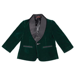 Kids 1 Year Birthday Dress Baby Boys Velvet Blazer Jacket Pants Photograph Suit Children Formal Wedding Performance Evening Wear