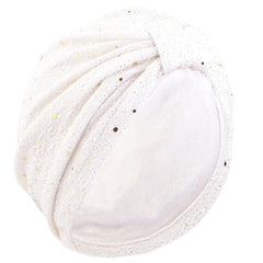 Women's Solid Color Sequin Knotted Turban Hijab Chemo Cap Cancer Hat Hair Loss Headscarf Beanie Bonnet Head Wrap Headband Mujer SHOWLU FASHION STORE