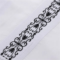White Men's Guayabera Shirts Fashion Embroidered Short Sleeve Shirts for Men Mexican Cuban Shirts with Four Pockets