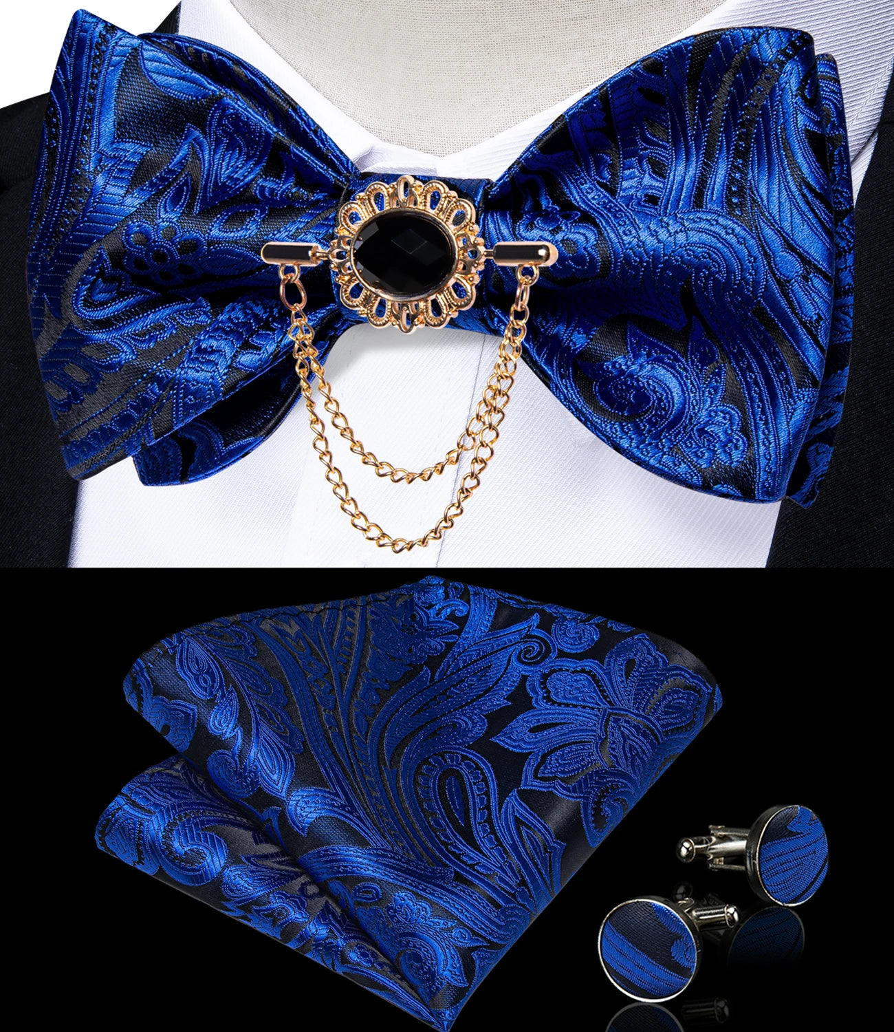 Pink Plaid Solid Men's Self Tie Bow Tie Silk Jacquard Woven Wedding Party Bowtie Hanky Brooch Set Men Butterfly Necktie DiBanGu SHOWLU FASHION STORE