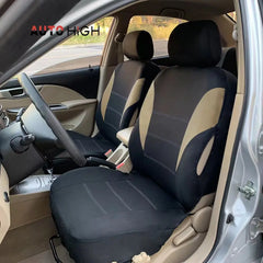AUTO HIGH Universal Car Seat Covers Polyester Auto Seat Protector Front & Rear Fit Most Car Van SUV Truck