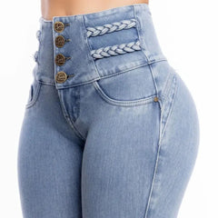 Skinny Jeans High Waist Tummy Control Underwear with Butt Lifting Effect High Waisted Shaping Pants for Women  slimming body SHOWLU FASHION STORE