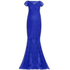 New Mermaid Skirt Maternity Dresses Lace Long Sleeve Photography Sexy Photo Props Shoot Maxi Gown Pregnant Pregnancy Women Dress
