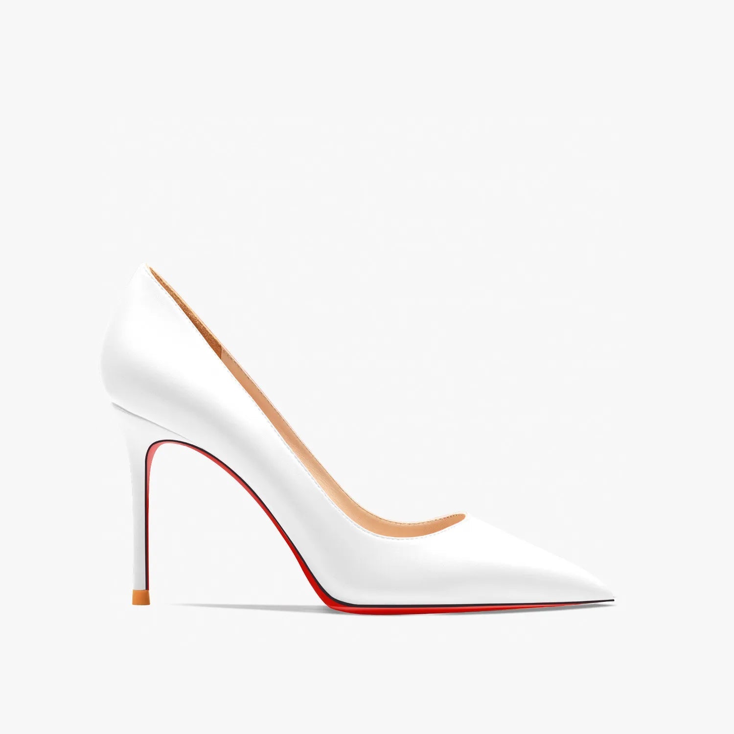 Women's Red Shiny Bottom High Heels Brand High Heels  12 cm Sexy Matte Party Pointed Wedding Shoes Shallow Mouth Single Shoes SHOWLU FASHION STORE