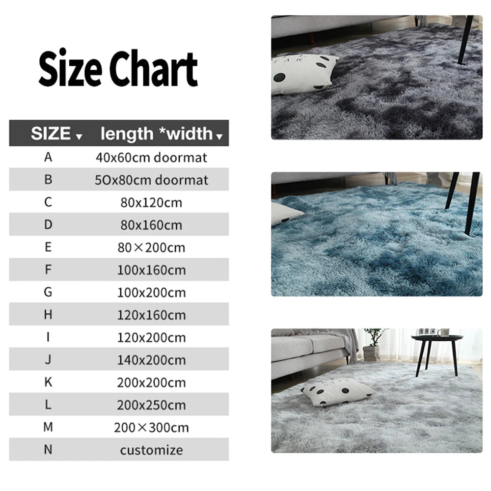 Gray Carpet for Living Room Plush Rug Bed Room Floor Fluffy Mats Anti-slip Home Decor Rugs Soft Velvet Carpets Kids Room Blanket SHOWLU FASHION STORE