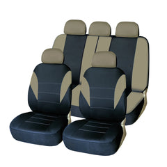 AUTO HIGH Universal Car Seat Covers Polyester Auto Seat Protector Front & Rear Fit Most Car Van SUV Truck
