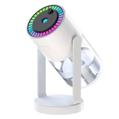 ‌280ML Portable Rotating Humidifier & Car Diffuser USB, 7-Color Projection Night Light, Ambient Mood Lighting for Office Travel‌