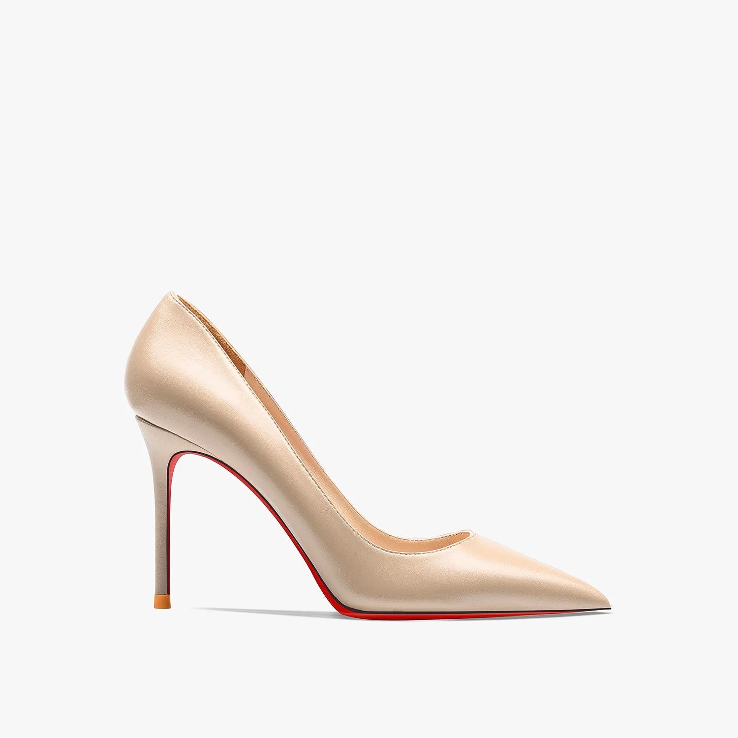 Women's Red Shiny Bottom High Heels Brand High Heels  12 cm Sexy Matte Party Pointed Wedding Shoes Shallow Mouth Single Shoes SHOWLU FASHION STORE
