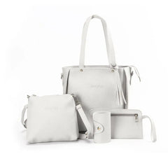 4Pcs/set Leather Crossbody Bags Women Bag Set Pattern Portable Fashion Shoulder Bags Purse Ladies PU Crossbody Bag SHOWLU FASHION STORE