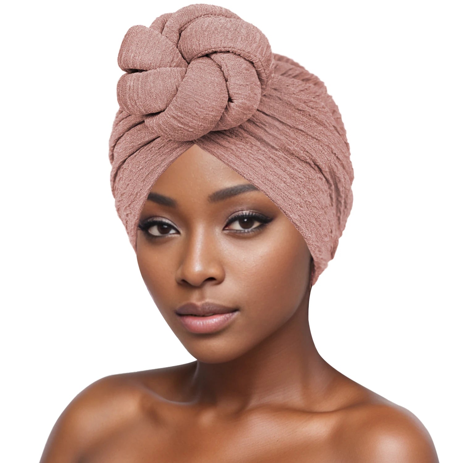 Women's Fashion Turbans New Bubble Cloth Large Plate Flower Elastic Leisure Comfortable and Breathable Daily Hat Headband Hat SHOWLU FASHION STORE