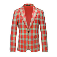 Single Breasted Plaid Suit Men's Clothing Fashion Simple Men Business Social Wedding Party Tuxedo Dress Blazers Jacket SHOWLU FASHION STORE
