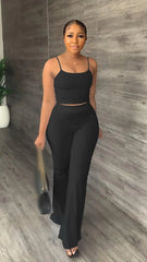 two piece set women outfits summer 2 piece set pants sets crop top women clothes 2022 summer outfit for woman wholesale SHOWLU FASHION STORE