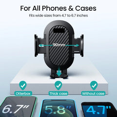 AUFU Sucker Car Phone Holder Smartphone Mount Stand GPS Telefon Mobile Cell Support For iPhone 15 14 13 Pro Max Xiaomi Samsung