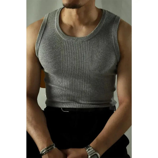 High Tuality Slim-fit Stretch Vest Sleeveless Base Shirt Short Sleeve Tee Oversized T-shirt Summer Men Clothing Sports shirt Top SHOWLU FASHION STORE