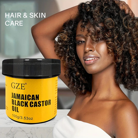 GZE JAMAICAN Black Castor Oil Pure Cold-Pressed for Hair Growth, Skin Moisturizing and Scalp Health - Promoting Thick Hair SHOWLU FASHION STORE