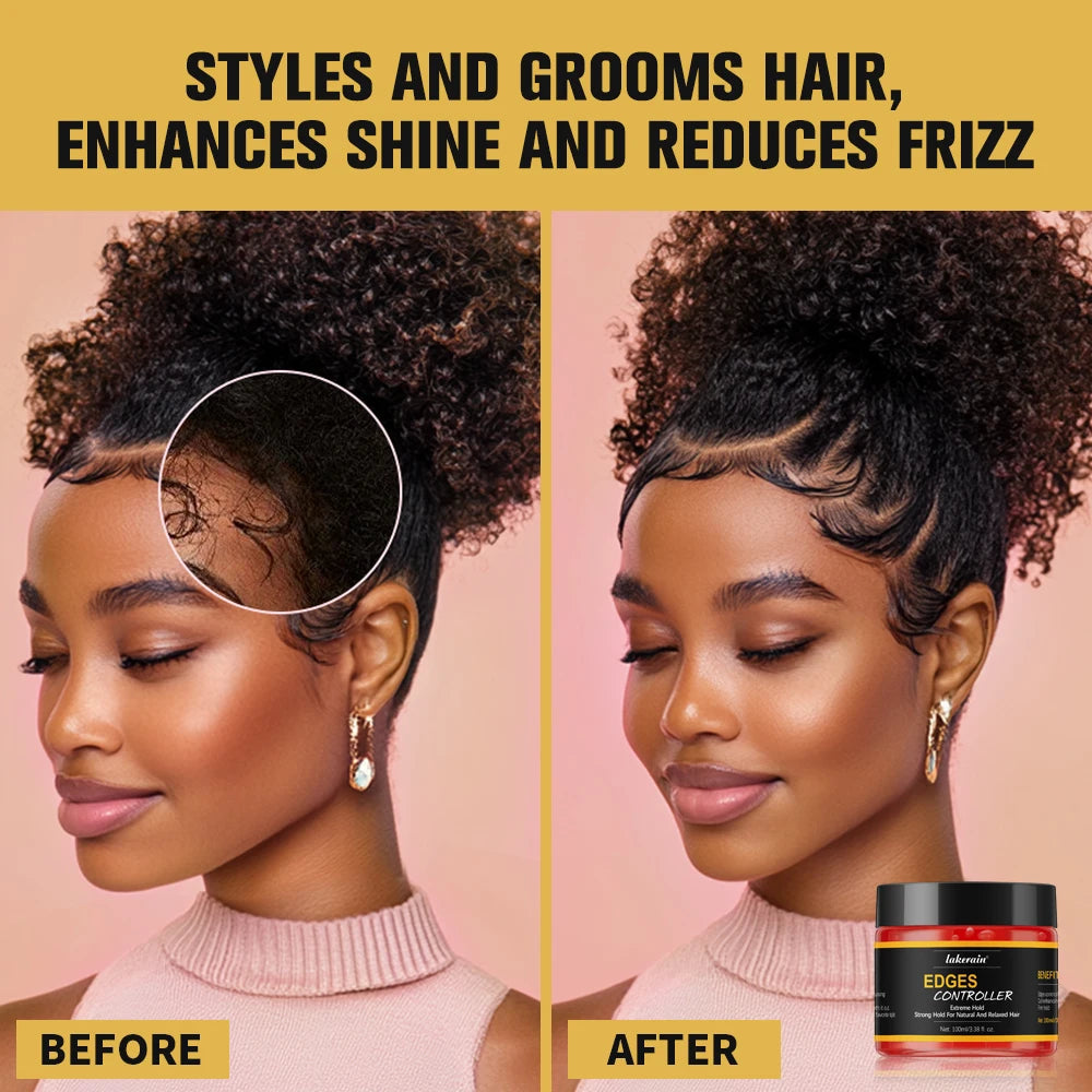 Edge Control Strong Hold Hair Gel Thick Edges Styling Gel Non-Greasy Non-Flaking No White Cast Long Lasting Supports All Hair Ty SHOWLU FASHION STORE