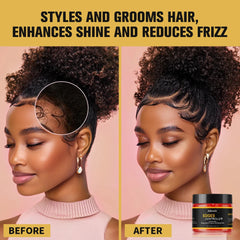 Edge Control Strong Hold Hair Gel Thick Edges Styling Gel Non-Greasy Non-Flaking No White Cast Long Lasting Supports All Hair Ty SHOWLU FASHION STORE