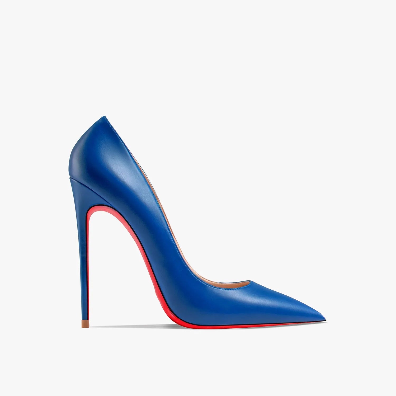 Women's Red Shiny Bottom High Heels Brand High Heels  12 cm Sexy Matte Party Pointed Wedding Shoes Shallow Mouth Single Shoes SHOWLU FASHION STORE