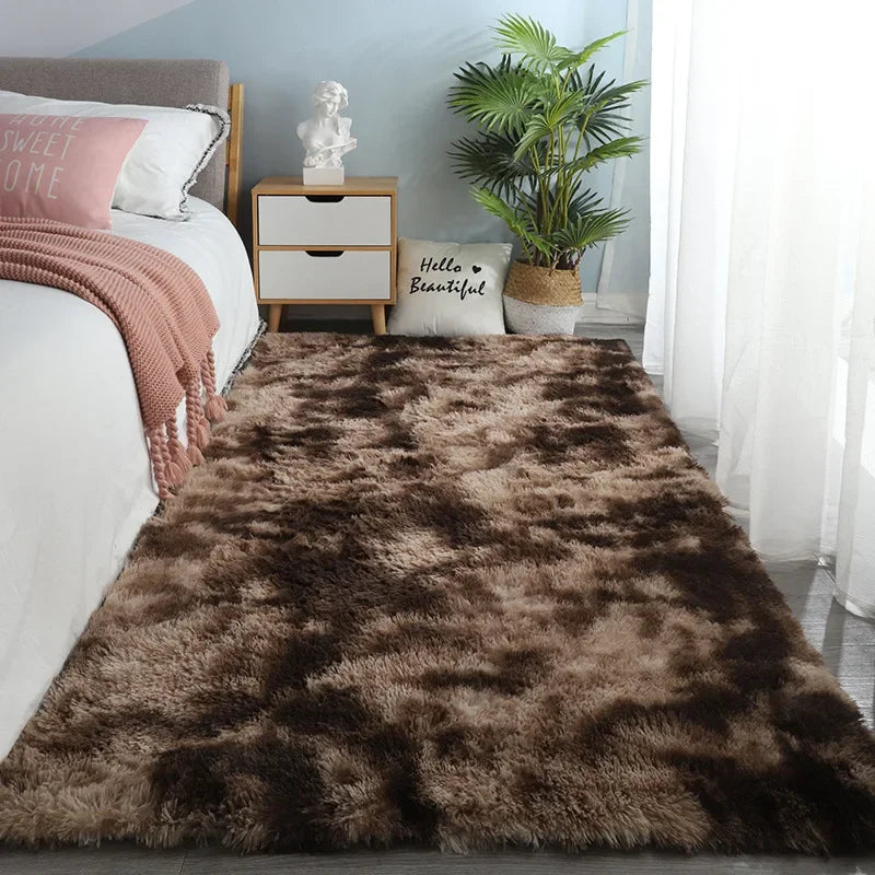Gray Carpet for Living Room Plush Rug Bed Room Floor Fluffy Mats Anti-slip Home Decor Rugs Soft Velvet Carpets Kids Room Blanket SHOWLU FASHION STORE