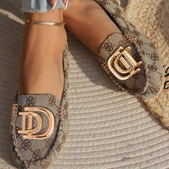Women Loafers Driving Boat Sandals Luxury Decor Fashion Pattern Design PartFlats Slip-on Sexy Elegant Flat Comfy Casual Office