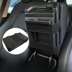 Auto Center Console Armrest Cushion With 2 Cup Holder PU Leather Armrest Pad Portable Car Amrest Pillow Cover Height Pad