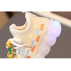 Fashion Children's Luminous Sneakers LED Flashing Shoes for Girls Baby Casual Shoes Spring Autumn Hot Sale Toddler Sports Shoes SHOWLU FASHION STORE