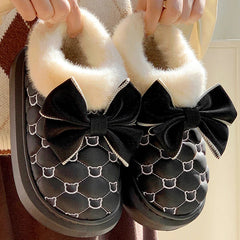 Women Snow Boots for Cute Butterfly Fluffy Botas Autumn Print Bear Thick Bottom Platform Boots Outdoor Comfort Warm Cottom Shoes SHOWLU FASHION STORE