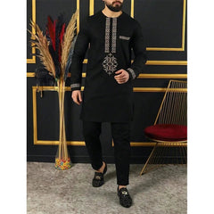 2025 new traditional men's suit luxury gentleman's shirt suit casual travel banquet men's two-piece set fashionable men's suit SHOWLU FASHION STORE