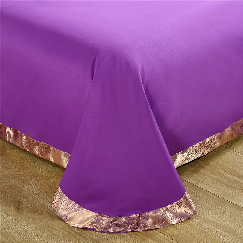Nordic Satin Jacquard Duvet Cover Set Luxury Flower Bedding Set Adlut Quilt Cover Pillowcases Sheet Twin Queen King Home Texiles SHOWLU FASHION STORE
