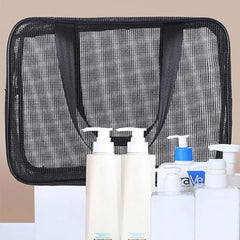 Big Pockets Tote Bag Easily Carry Beach Mesh Shower Mesh Shower Bag Quick Dry Shower Storage Bag Beach
