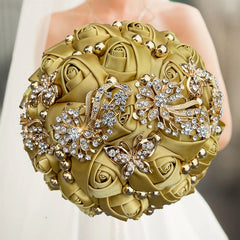 Navy Wedding Bouquet Bridesmaid Bridesmaid Holding Flowers for Wedding Decoration