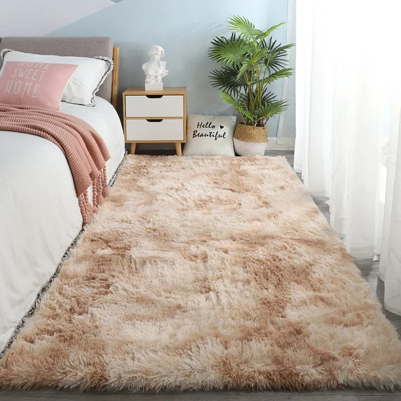 Gray Carpet for Living Room Plush Rug Bed Room Floor Fluffy Mats Anti-slip Home Decor Rugs Soft Velvet Carpets Kids Room Blanket SHOWLU FASHION STORE