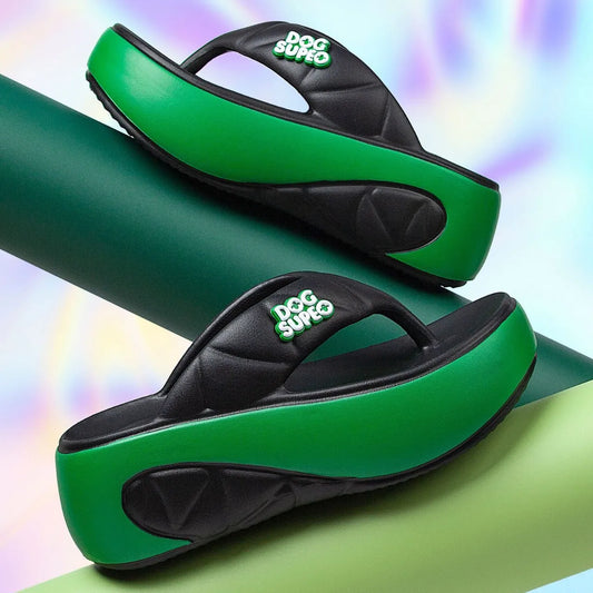 New Women's Elevating Flip-Flops EVA Thick Platform Sandals Summer Comfortable Thong Design Outdoor Fashion Lightweight Footwear