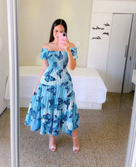 Women High Waisted Loose Fitting Long Dress, Elegant Suit In Contrasting Colors For Beach And Summer Vestidos Verano Moda 2024