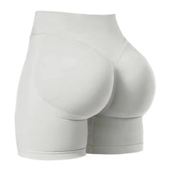 CZGUKE4.5''Shorts Seamless Low Ribbed Waistband Gym Shorts Scrunch Bum Yoga Shorts Booty High Stretch Running Bike Shorts